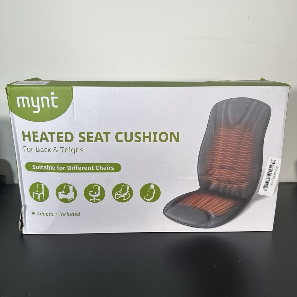 Mynt‎ Heated Seat Cover Expanded in Heating Area Winter Seat Cushion with Remote